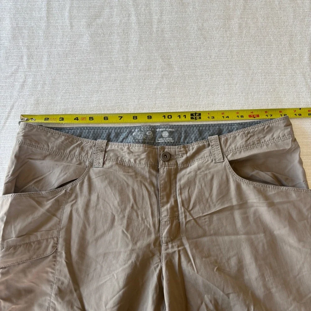 Mountain Hardwear Dynama Hiking Pants Womens 12/32 Brown Nylon OL5224